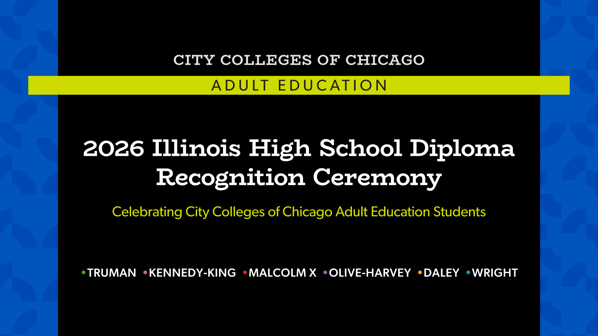 City Colleges of Chicago to Celebrate 2026 Illinois High School Diploma Earners